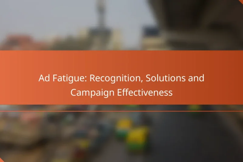 Únava z reklamy: Rozpoznání, řešení a efektivita kampaně
