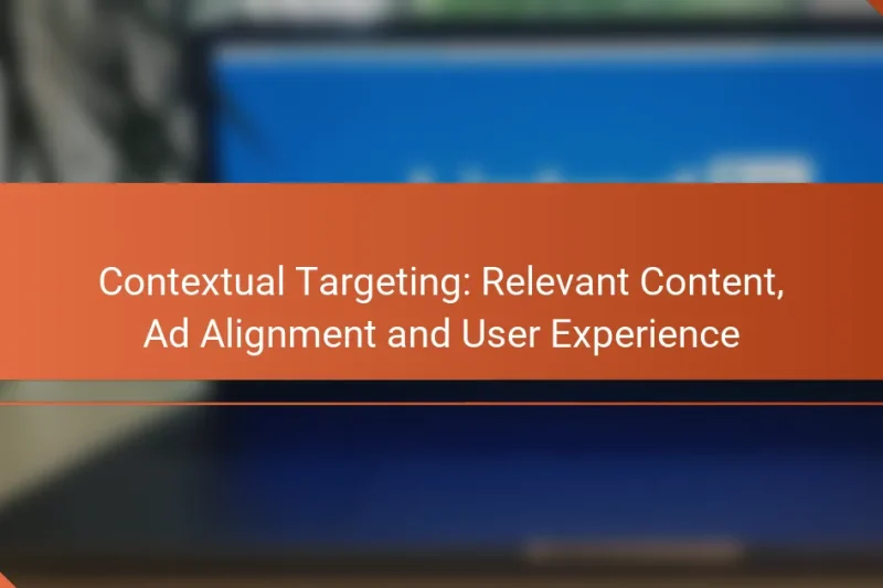 Kontextové cílení: relevantní obsah, zarovnání reklam a uživatelská zkušenost