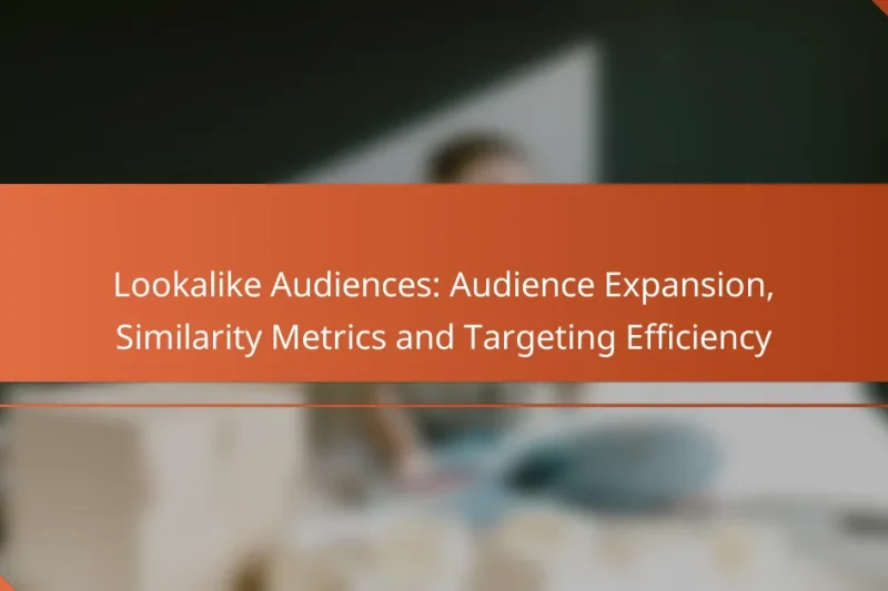 Lookalike Audience: Rozšíření publika, metriky podobnosti a efektivita cílení