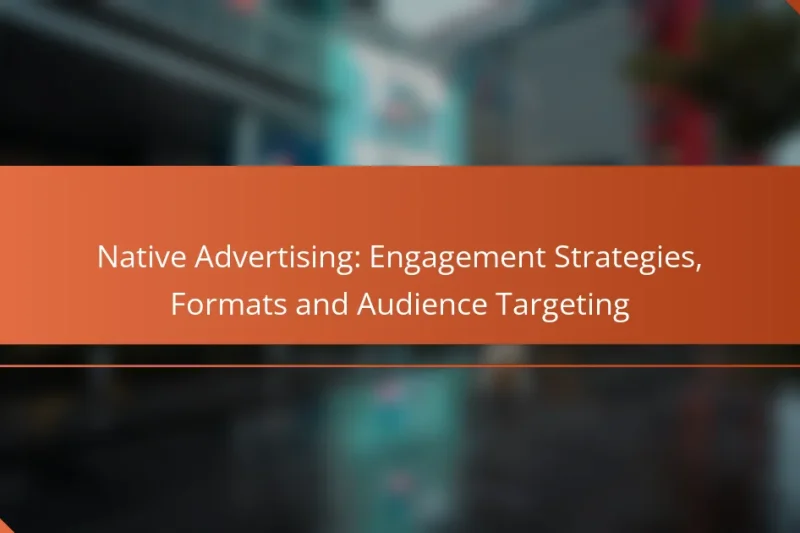 Native Advertising: Strategie zapojení, formáty a cílení na publikum