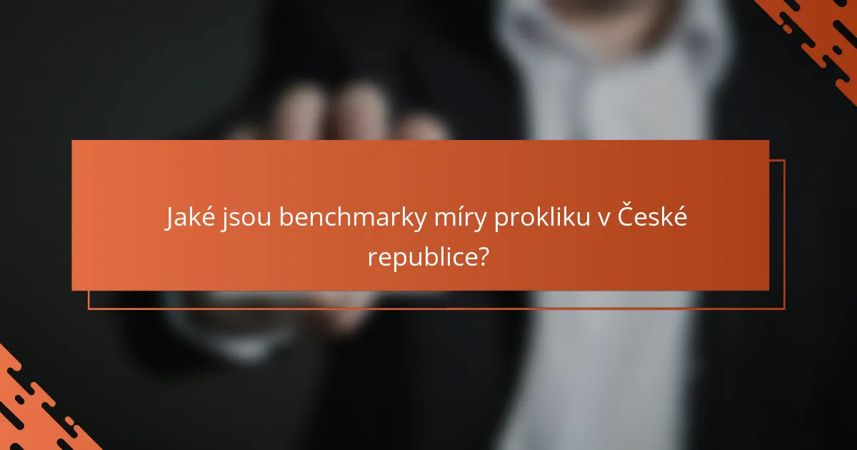 Jaké jsou benchmarky míry prokliku v České republice?